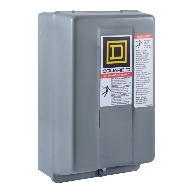 Square D 8903SMG4V02 Contactor, Type S, Multipole Lighting, Electrically Held, 30A, 5 Pole, 110/120 VAC 50/60 Hz Coil, NEMA 1