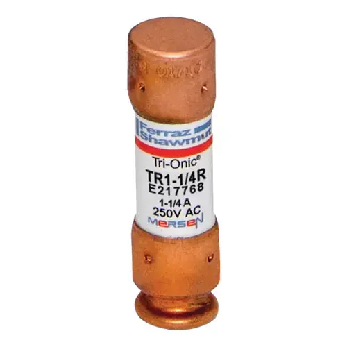 Mersen TR1-1/4R Fuse TR-R Class RK5 Time-Delay 250VAC/250VDC 1.25A Ferrule