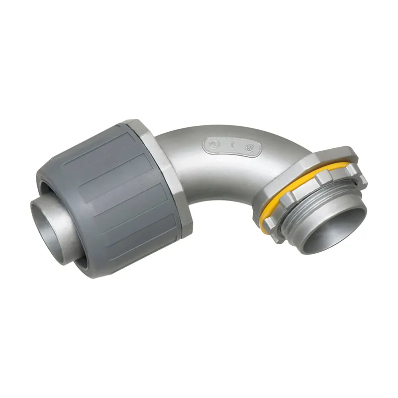 Arlington LT9010 Snap2IT Liquid Tight Conduit Connector 1 in 90 deg Angle