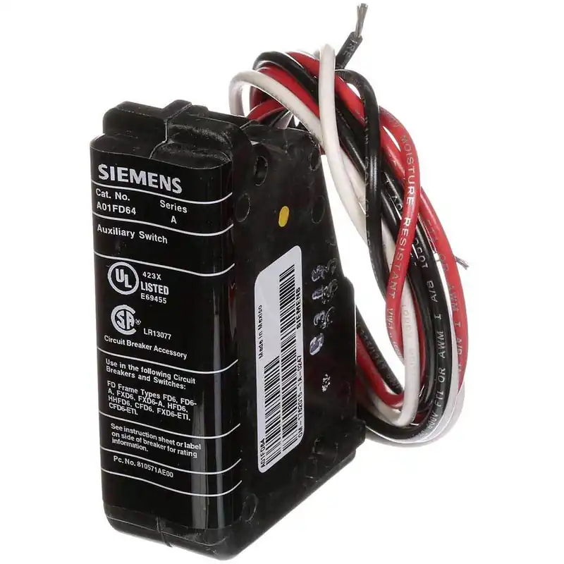 Siemens A01fd64 auxiliary switch 480 VAC