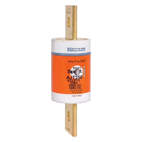 Mersen AJT250 Fuse AJT - Class J - Time-delay 600VAC 500VDC 250A Blade SmartSpot