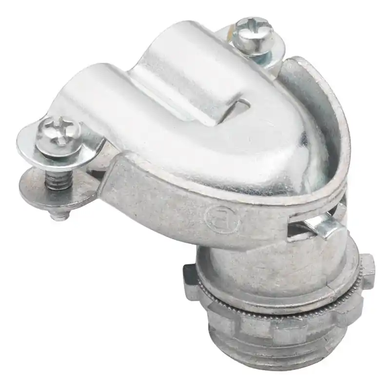 Nsi 830-DC2 90-Degree Duplex Connector 3/8 inches, Die Cast Zinc