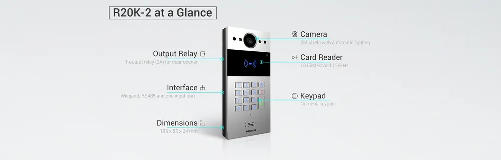 Akuvox R20K-2 2-Wire SIP Video Door Phone