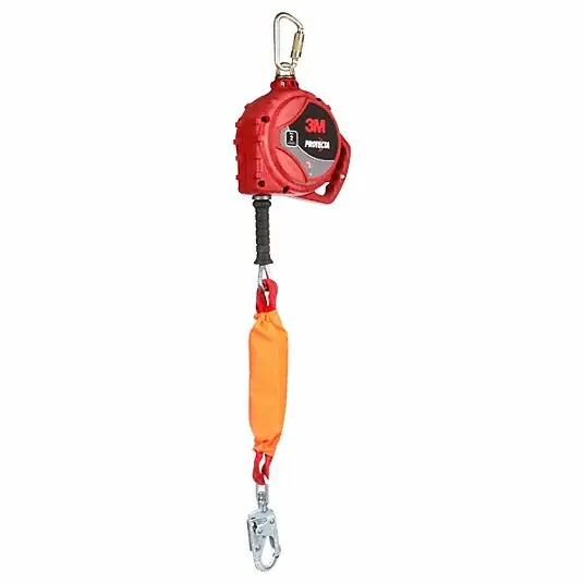 3M 3590046 Protecta Edge Self Retracting Lifeline, Galvanized Cable & Steel Swivel Snap Hook, 20 feetL
