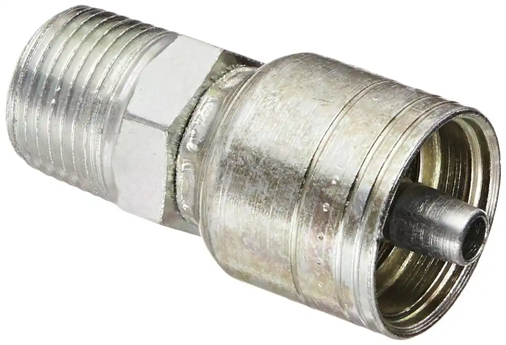 Eaton 1AA6MP4 Aeroquip Global TTC Crimp Hose Fitting 1/4 inches Hose ID, 3/8 inches - 18 Thread