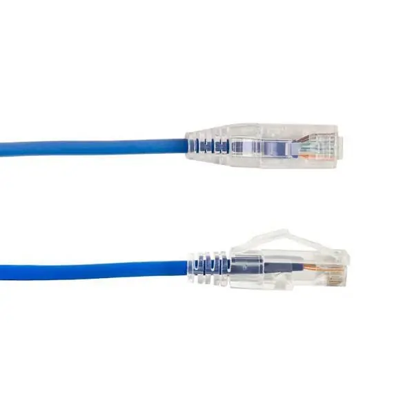 Vertical Cable 077-2029/2BL Cat6A Slim Snagless Patch Cord 2 feet