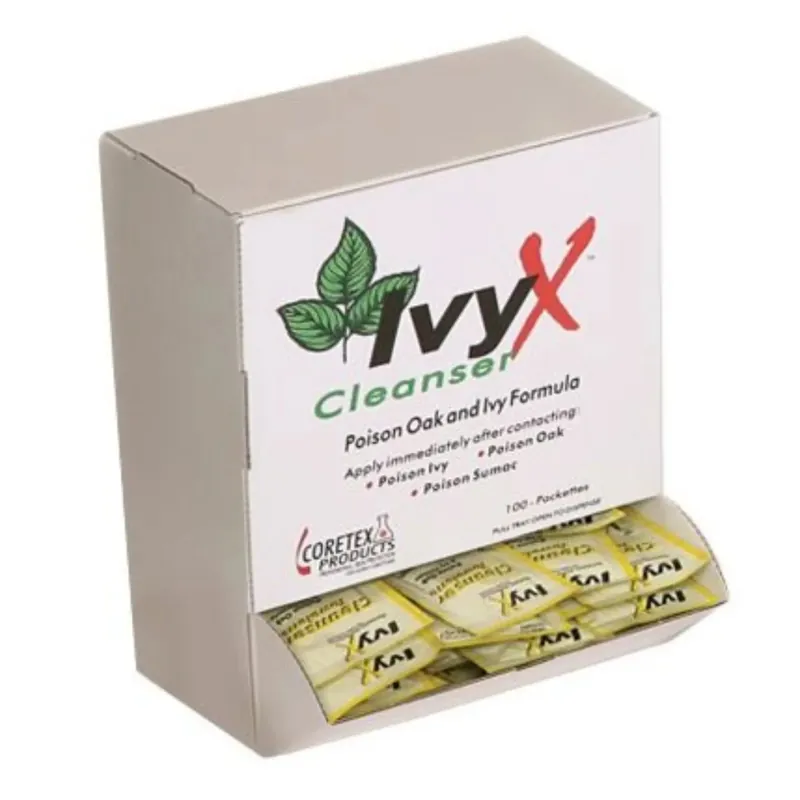 Coretex 84661 Ivy X Post-Contact Cleanser, Posion Oak & Ivy Lotion, Wallmount, 50 Packets