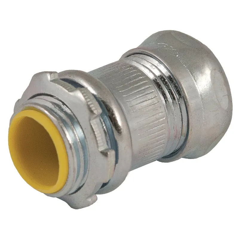 Raco 2915 1-1/4 inches emt Compression Connector, Insulated, Steel