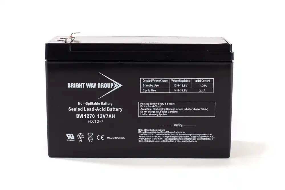 Bright Way BW1270 Replacement Battery 12V 7AH F2