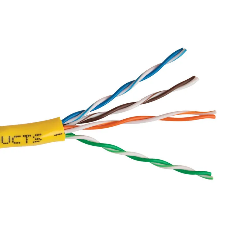 Scp CAT5E-YL Cat5e 350 MHz 24AWG Solid BC 4PR 1000FT/305M Box