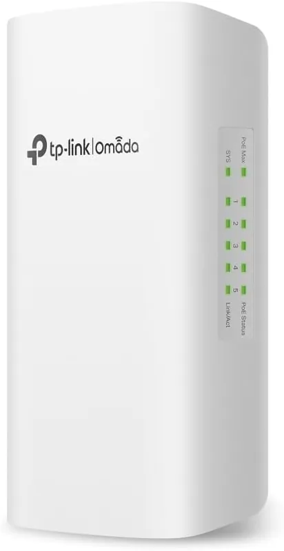 Tp-Link Corporation Pte SG2005P-PD Omada 5-Port Gigabit Smart Switch with 1-Port PoE++ In and 4-Port PoE+ Out