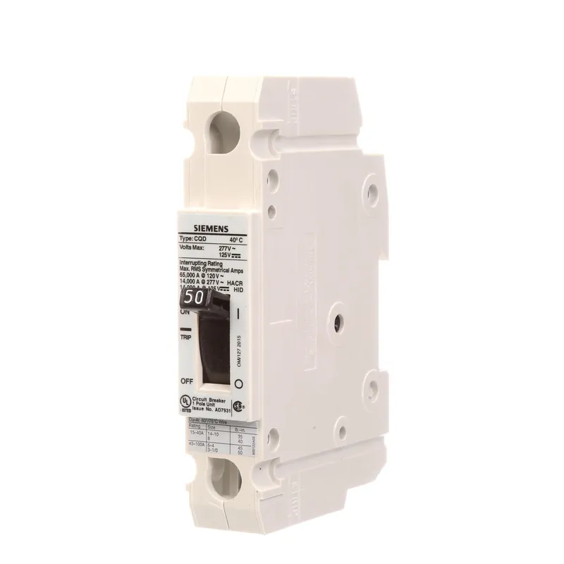 Siemens CQD150 Breaker CQD 1P 50A 277VA