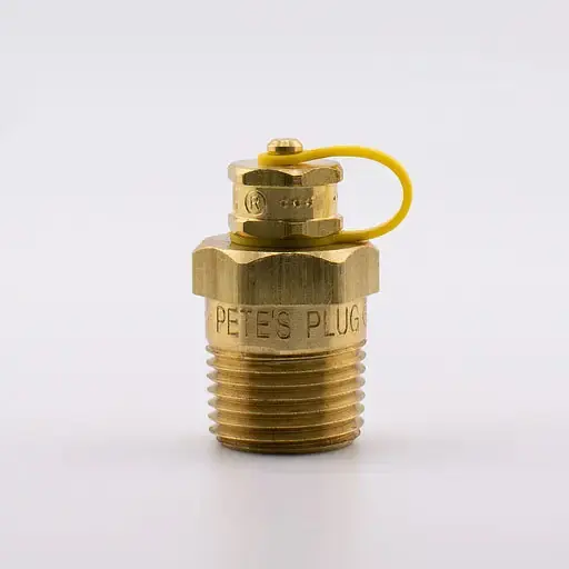 Pete'S Plugs 710 Plug 1/2 inches NPT Brass Plug, Nordel