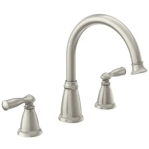 Moen 86924SRN/SRS Banbury Deck Mounted Roman Tub Faucet 0.5 Inch