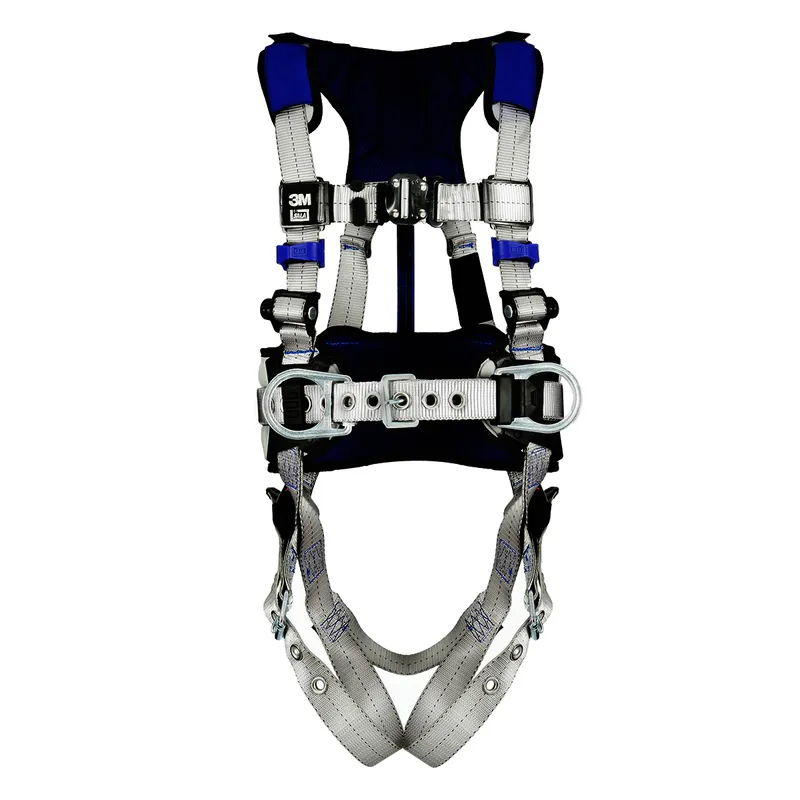 3M 1401123 Dbi-sala Exofit X100 Comfort Construction Positioning Safety Harness With Weight Distribution, Osha, Ansi, 3 D-Ring Connections, Tongue Buckle Leg Buckle, Quick Connect Chest Buckle, XL