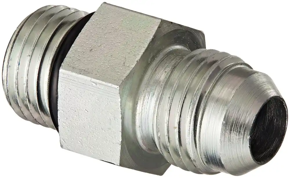 Eaton 202702-6-6S Aeroquip Steel Flared Tube Fitting 3/8 inches Male JIC x 3/8 inches O-Ring Boss Male