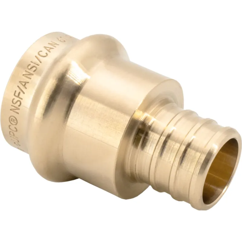 Legend Valve 450-857P 1-1/2 inches - Press x F1807, LegendPress No Lead DZR Forged Brass Crimp/Cinch PEX Adapter