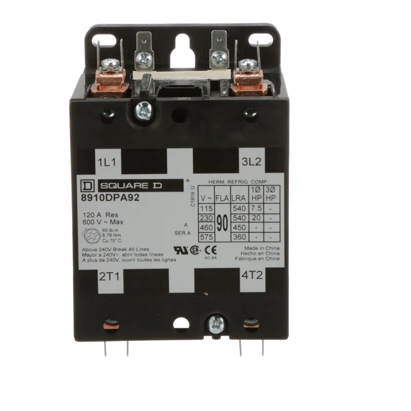 Square D 8910DPA92V02 Contactor 90 Amp 2-Pole 2NO