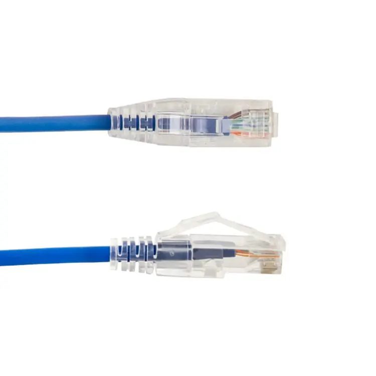 Vertical Cable 077-2020/1BL Cat6A Slim Snagless Patch Cord 1 feet