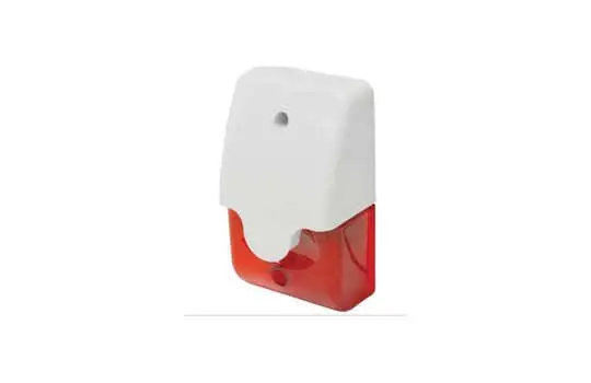 Seco-Larm SL-1312-SA/R Mini Strobe Siren - Red Lens