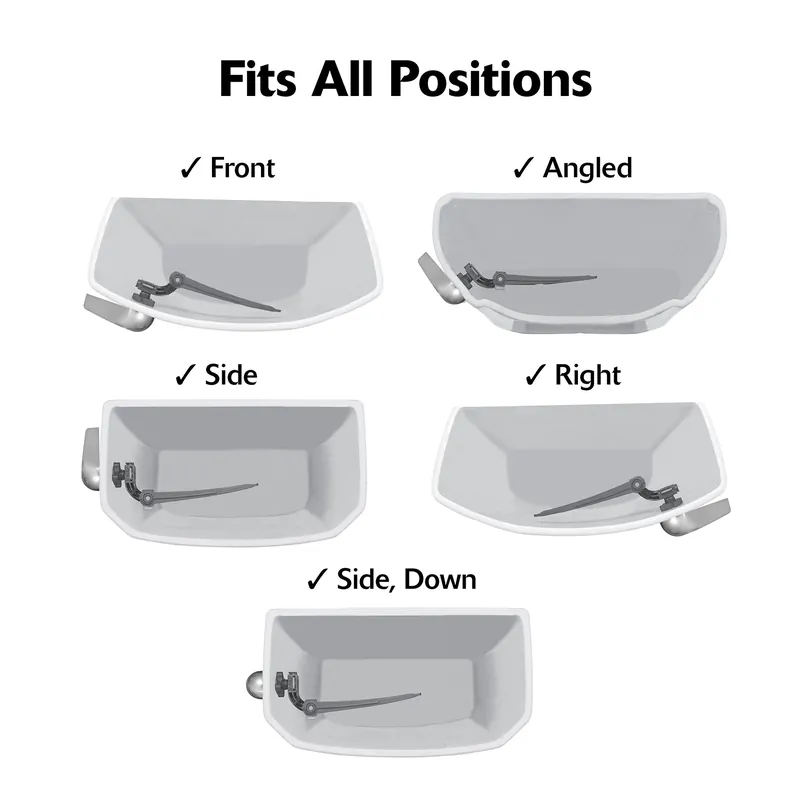 Korky 6062BP StrongARM Toilet Flush Lever and Handle Wave White 6062PK