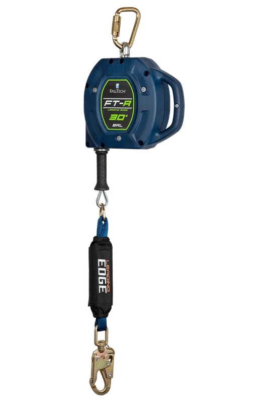 Falltech 721530LEC FT-R Class 2 Leading Edge SRL with 30 feet Galvanized Steel Cable