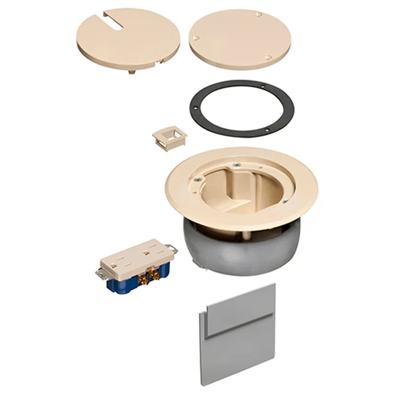 Arlington FLBC4560DLA In Box Cover Kit Recessed Receptacle and Low Voltage Keystone
