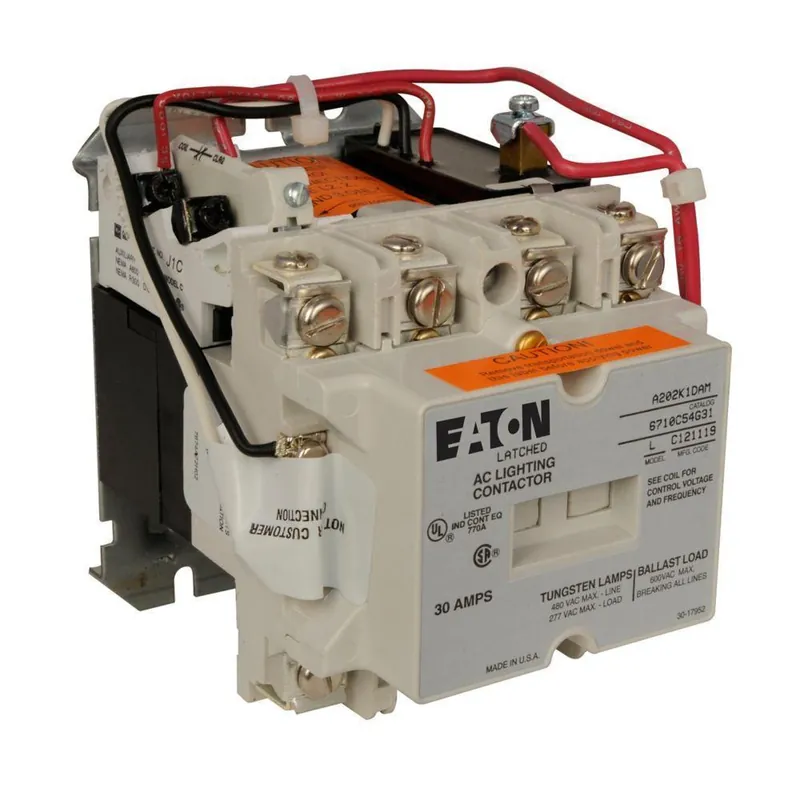 Eaton A202K1BA Magnetically Held Lighting Contactor 110/120 VAC Coil 2 Poles
