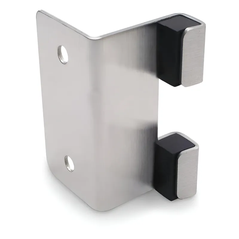 Jacknob 6459 Outswing 1 inches Door Strike Keeper - Stamped Stainless Steel