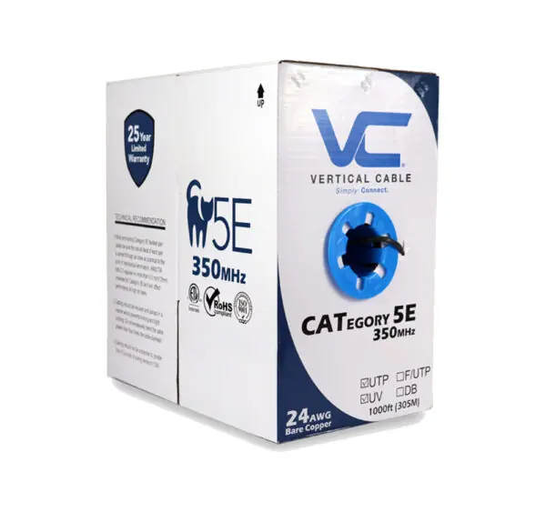 Vertical Cable 059-484/CMX Cat 5E UV Jacket For Outdoor Use (CMX) Pull Box