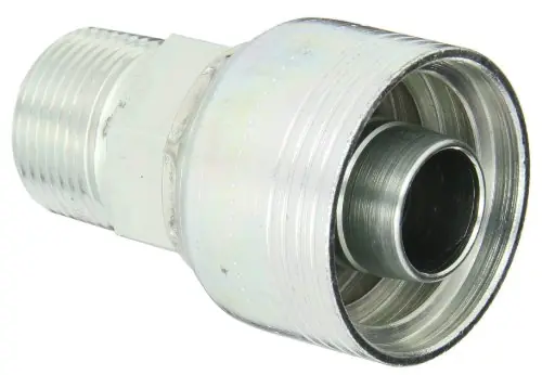 Eaton 1BA16MP16 Aeroquip Carbon Steel Global TTC12 Crimp Hose Fitting 1 inches Hose ID, 1 inches Pipe Size