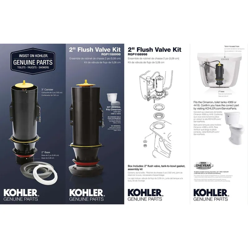 Kohler RGP1188998 2 inches Flush Valve Kit