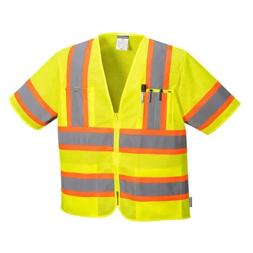 Portwest US383 Augusta Sleeved Hi-Vis Safety Vest XL