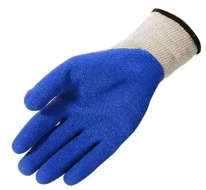 Global Glove 300-9 Gripster Etched Rubber Coated 10-Gauge Gray Polyester Gloves (Size 9)