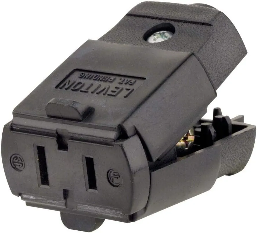 Leviton 102-EP Connector 15Amp 125V Straight Blade Residential Grade 6 Pack