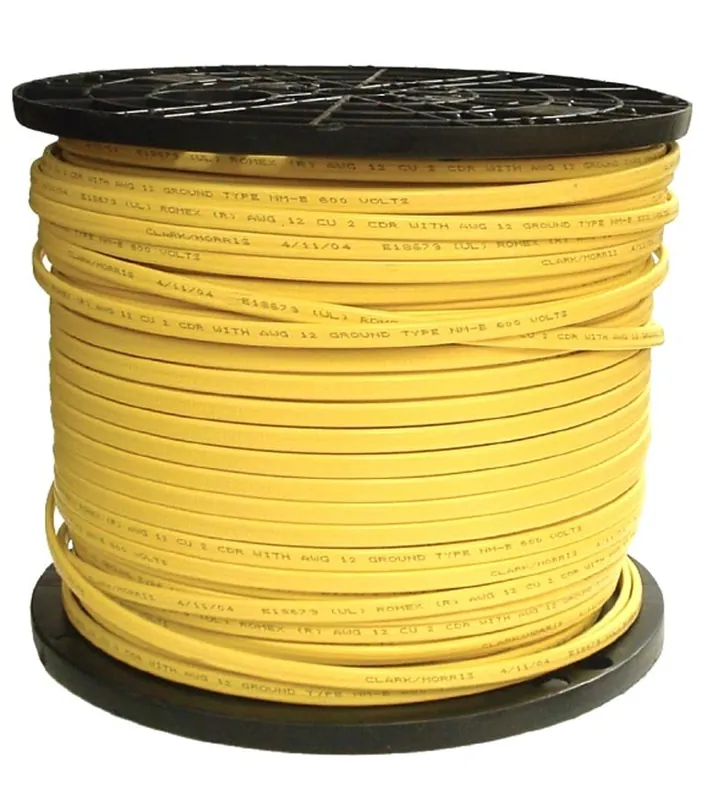 Southwire 28828222 Romex Brand Simpull Solid Indoor 12/2 W/G NMB Cable 50ft coil