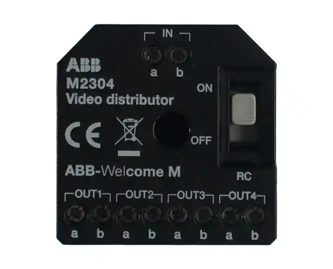 Abb M2304 Video Distributor, Necessary For Multi-Video Indoor Station Branch Connection