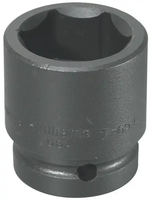 Williams JHW7-626 Socket, 2 1/8 In OAL, SAE, Shallow Impact, 1 In Dr, 13/16 In
