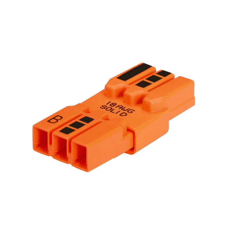 Ideal 30-083 Luminaire Disconnect PowerPlug Solid 3-Wire 18 AWG Solid
