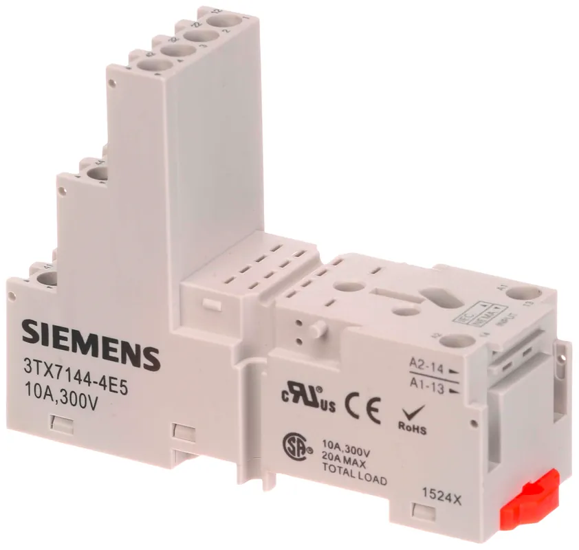 Siemens 3TX7144-4E5 Relay Socket 14-Pin