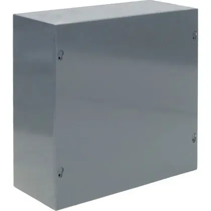 Orbit Industries 12124NK Indoor NEMA 1 Screw Cover Encl W/O KO 12X12X4