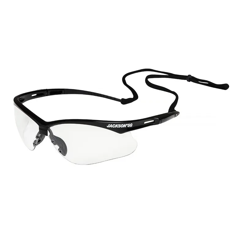 Jackson 50001 SG Safety Glasses Clear Anti-Fog Lens Black Frame