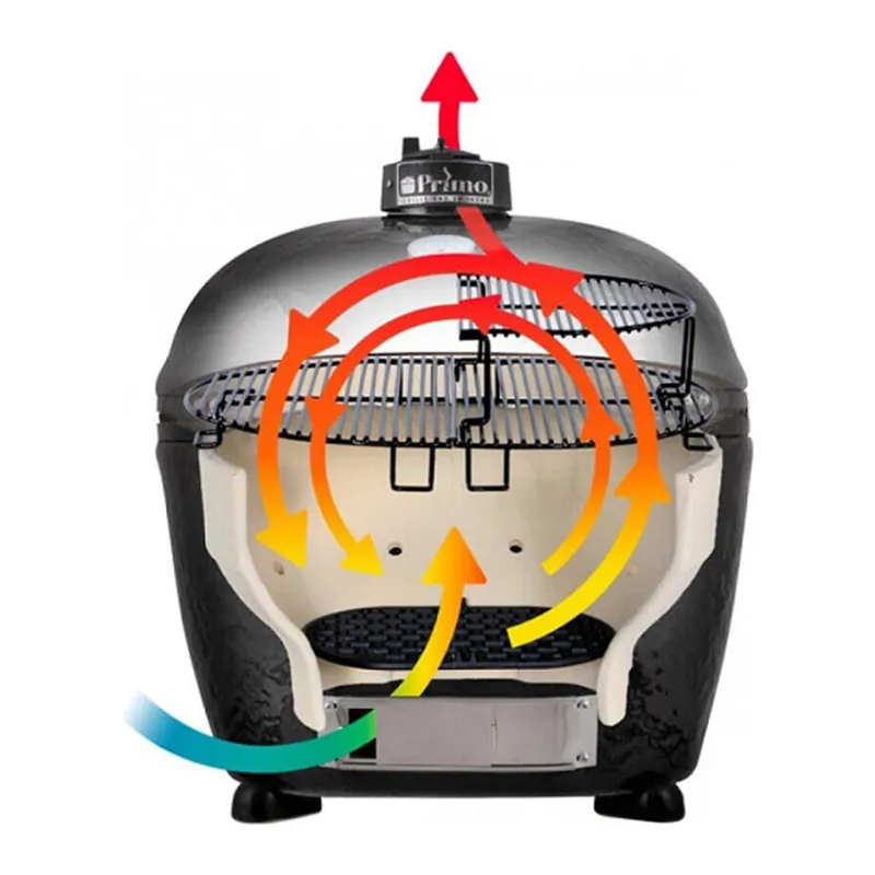 Primo PGCJRH Oval Junior 200 Ceramic Kamado Grill