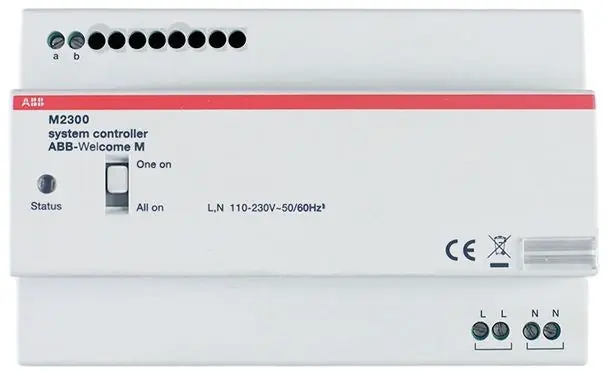 Abb M2300-101 System Controller, MDRC, 1200mA, With One On/All On Setting