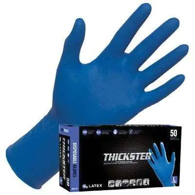 Sas Safety 6604-20-XL Thickster XL Blue Latex Gloves