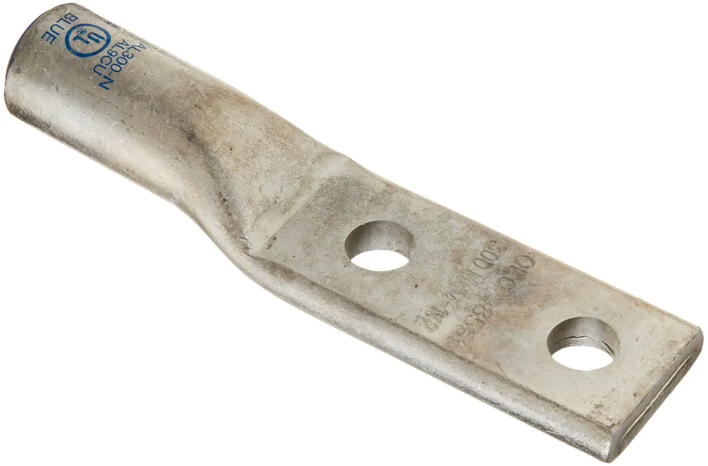 Nsi AL300N AL-N 2-Hole Dual Rated Compression Lug 300 kcmil 1/2 in Stud