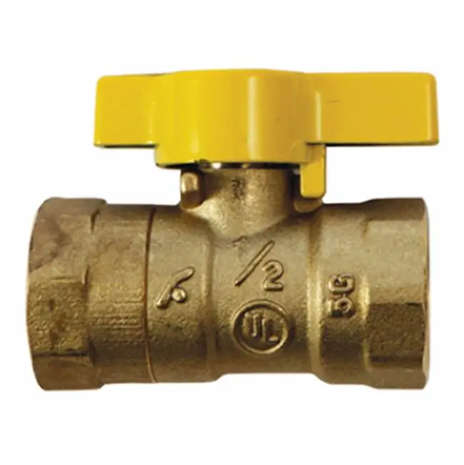 Ay Mcdonald 4901-161 10710Y 1/2 Gas Ball Valve Csa Yellow Handle