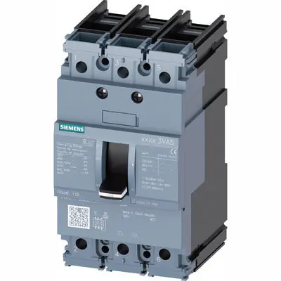 Siemens 3VA5180-6ED36-0AA0 Circuit Breaker 80A 690 V AC DC Lever DIN Rail