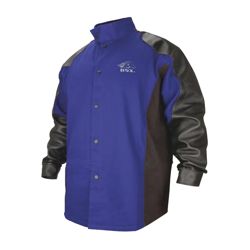 Revco BXRB9C/PS-3XL Black Stallion BSX Flame Resistant Cotton & Grain Pigskin Hybrid Welding Jacket, 3XL