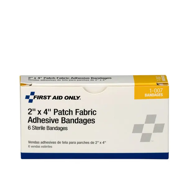 First Aid 1-007 Adhesive Fabric Bandages 6/Box